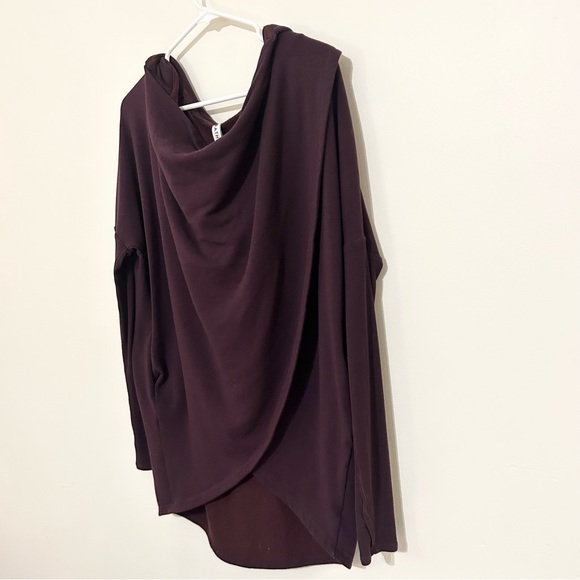 Athleta Purana Wrap Sweatshirt Women’s Small Purple - Picture 3 of 9